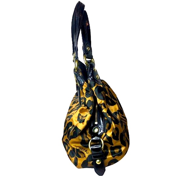 RARE COACH Madison Phoebe Ocelot Triple Pocket Shoulder Bag NWOT - Picture 6 of 17